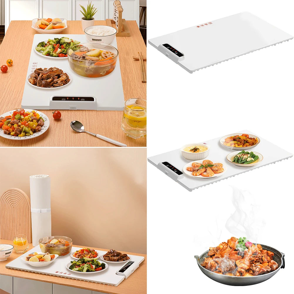 Electric Heating Tray With Silicone  Warming Placemat