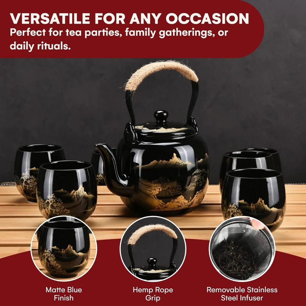 Ceramic Porcelain Tea Party Set With Cups