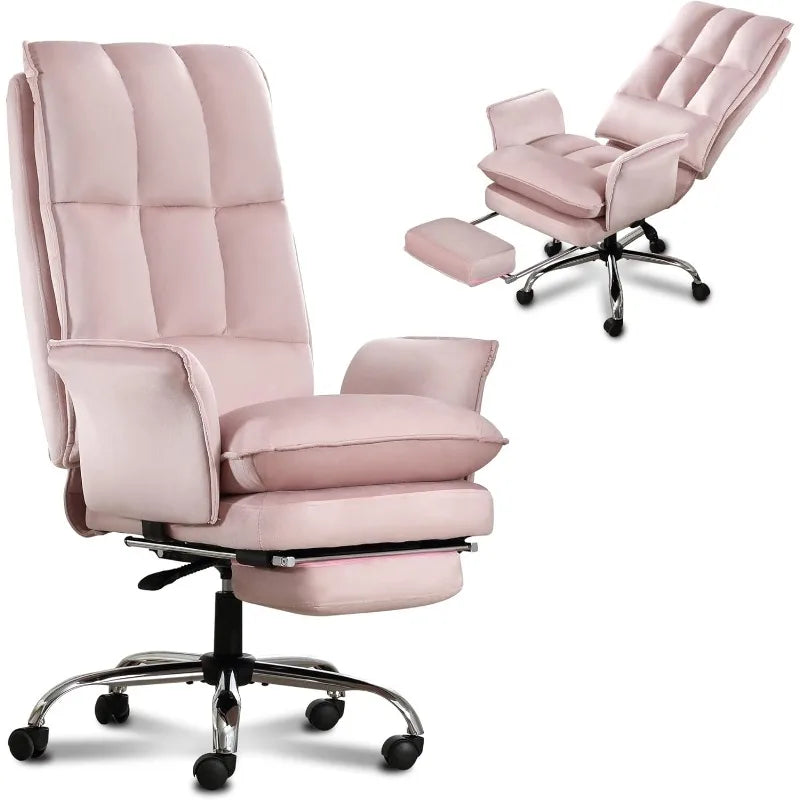 Modern High-Back Office Chair With Wheels