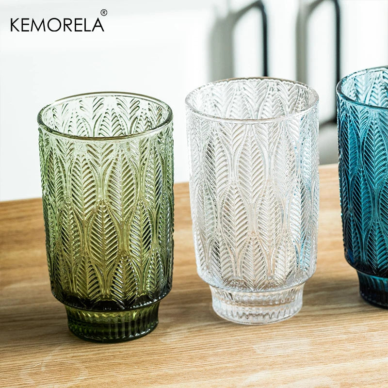 Retro Leaf Pattern Glasses