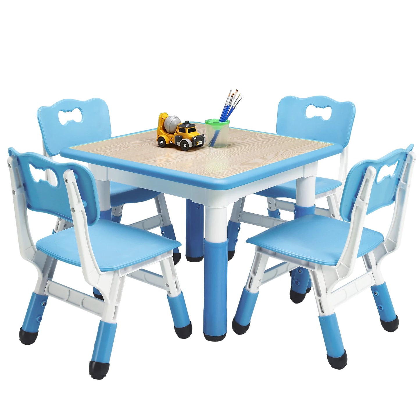 Kids  Adjustable Easy -Wipe Arts & Crafts Table And Chair Set