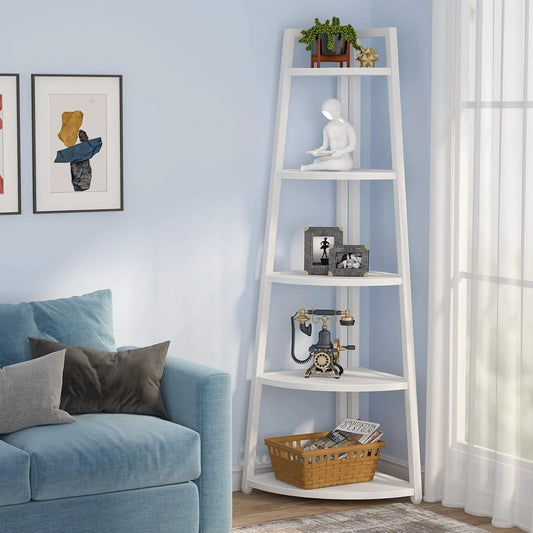 5 Tier Corner Books & Plant Stand