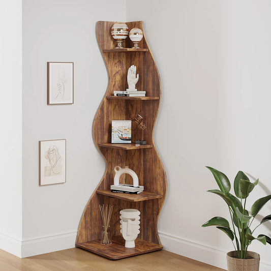 Stylish Unique Rustic Corner Shelf