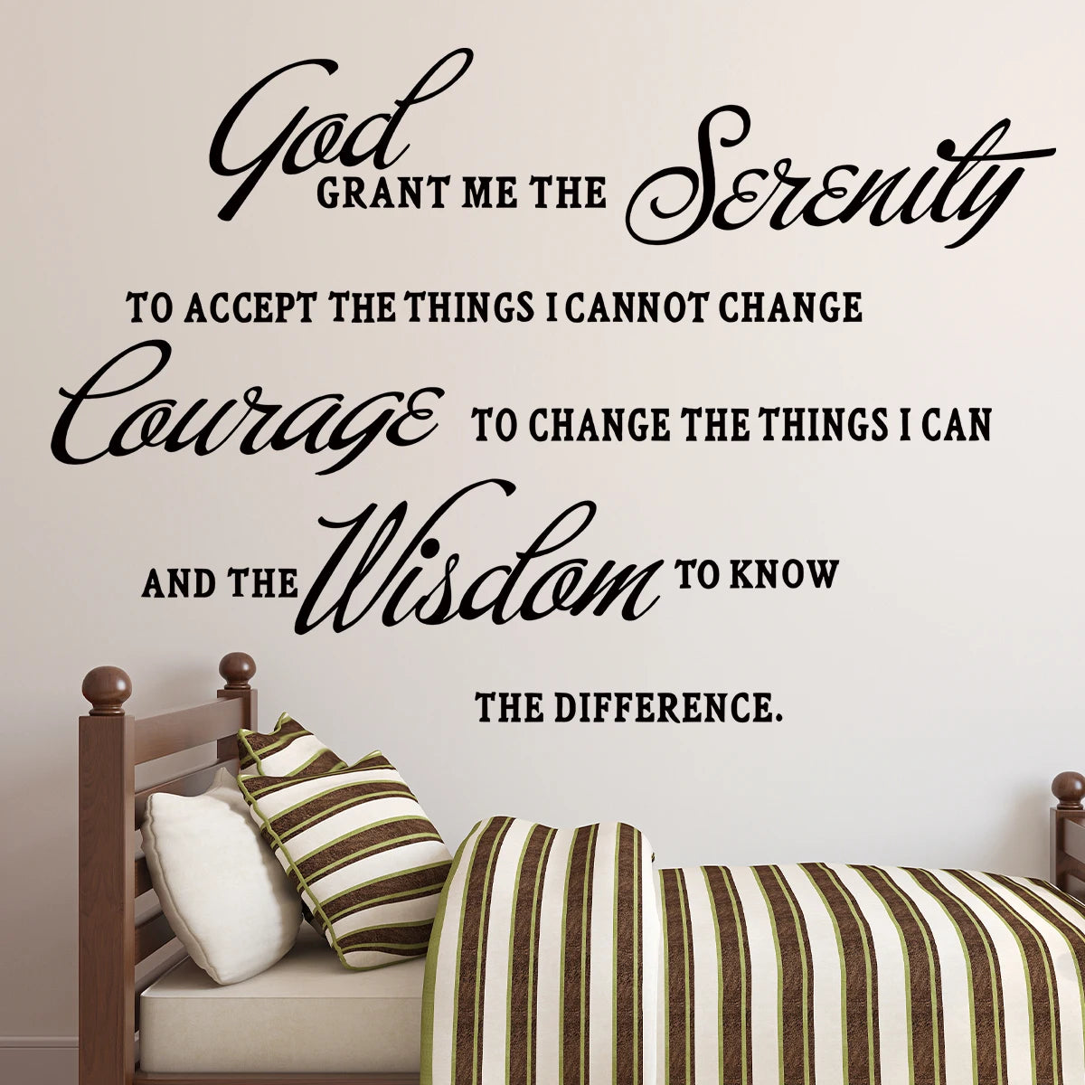 English"God Grant Me The Serenity " Wall Art