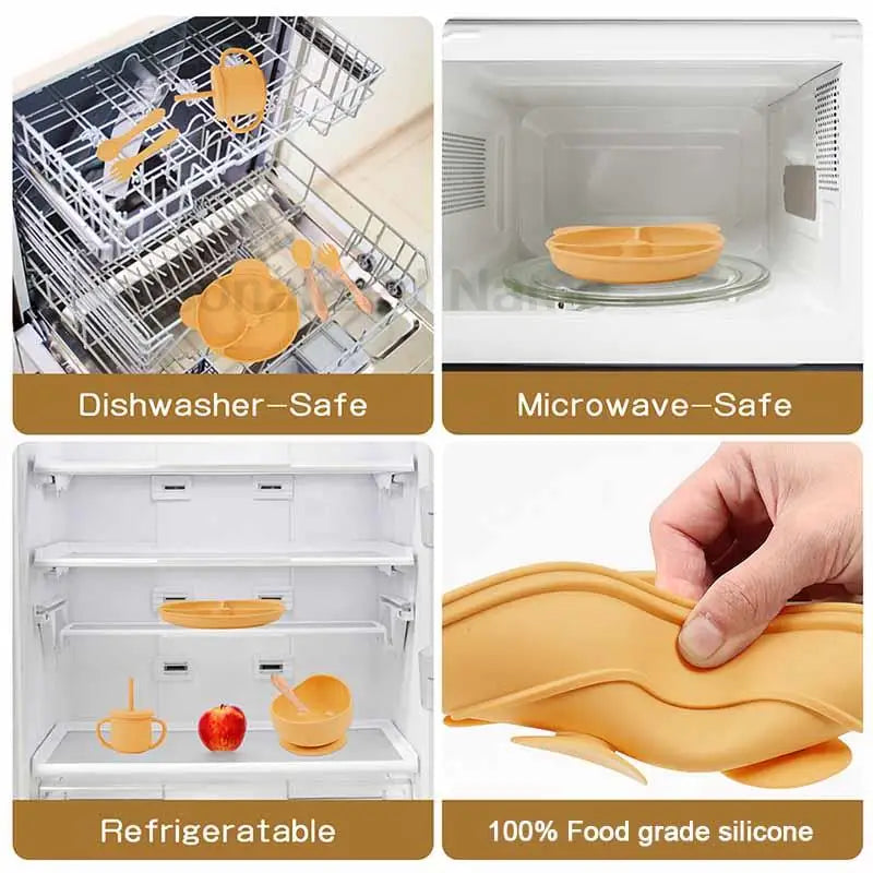 Personalized Name Tableware For Kids & Baby Feeding Set