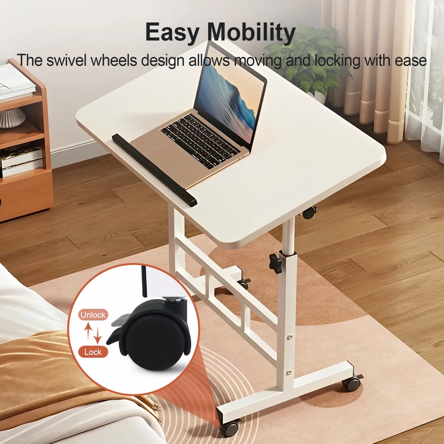 Ergonomic Standing & Mobile Adjustable Computer Desk