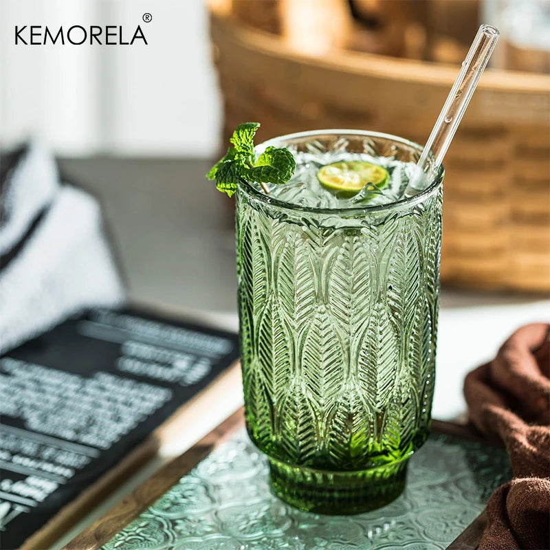 Retro Leaf Pattern Glasses