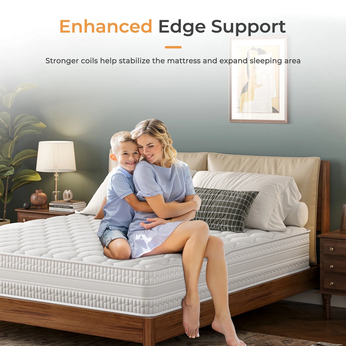 Full Size Mattress with Memory Foam and Pocket Spring